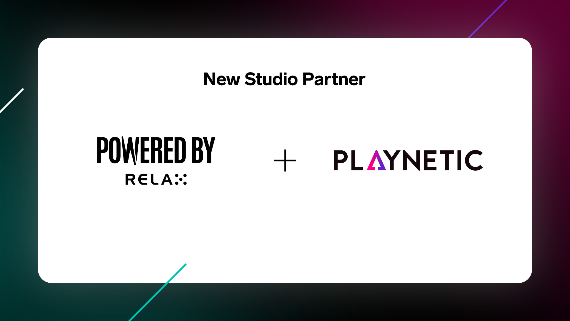 Relax Gaming agrees Powered By Relax partnership with Playnetic